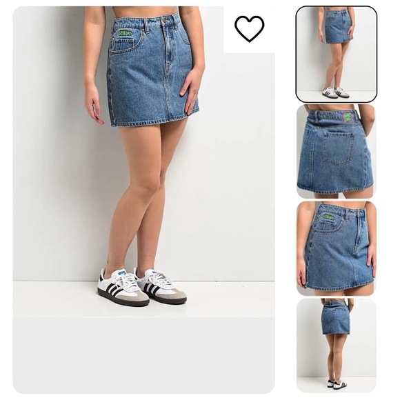 Empyre Leah Billie Wash Blue Denim Skirt Size 6 - Picture 3 of 7